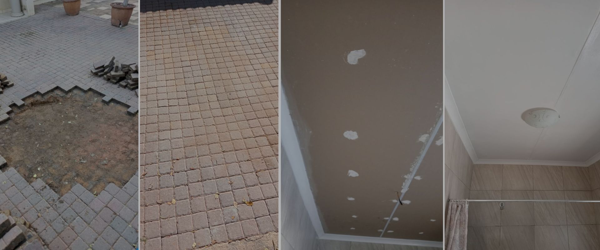 Roof repair before and after by Pretoria handyman